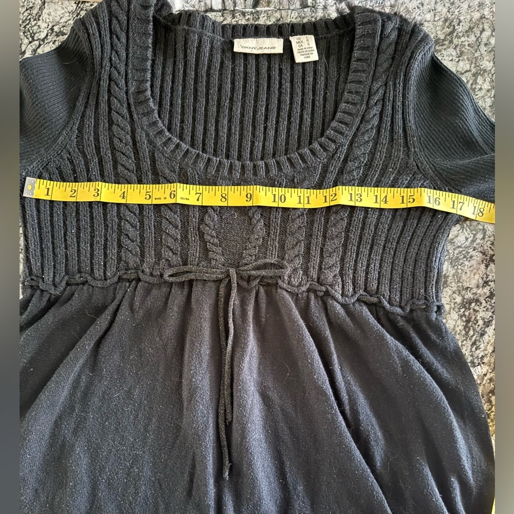 DKNY Black Textured Women's Sweater - Picture 7 of 7